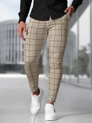 Pantaloni Chino Bărbaţi Bej OZONEE O/P4009Z