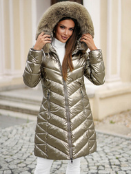 Geacă de femei aur OZONEE JS/16M9100/403Z