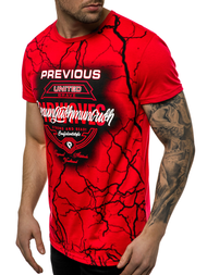 Tricou bărbați rosii OZONEE JS/SS10962