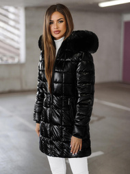 Geacă de femei neagră OZONEE JS/16M9120/392Z