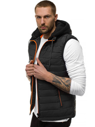 Vestă bărbați neagră OZONEE N/6102Z