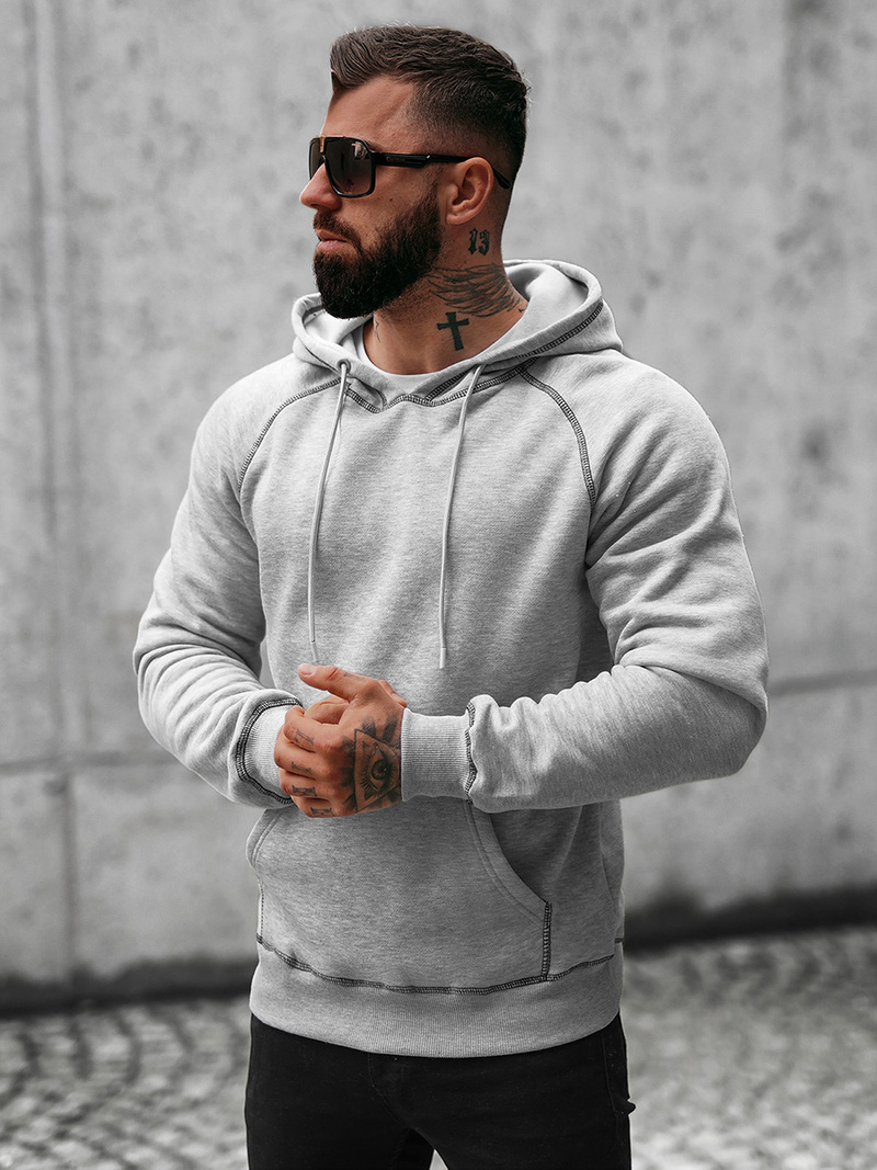 Hanorac bărbați gri OZONEE O/8B152/2