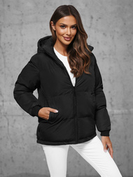 Geacă de femei neagra OZONEE JS/5M3169/392