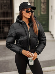 Geacă de femei neagra OZONEE JS/5M3260/392