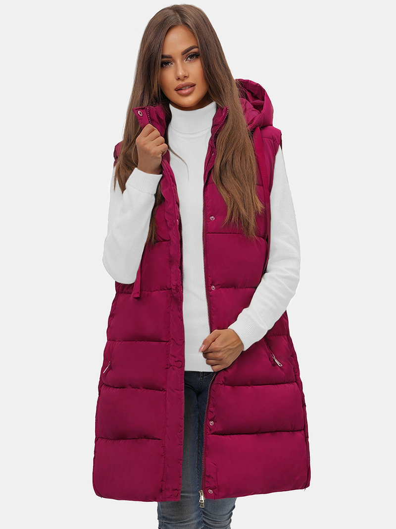 Vestă femei bordo OZONEE O/81276