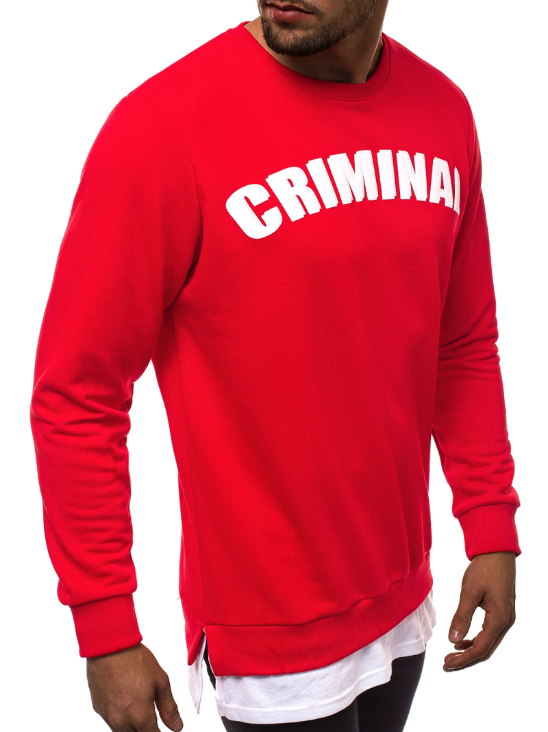 Hanorac bărbați roșie OZONEE O/11113