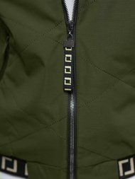 Geacă de femei verde închis OZONEE JS/5M3161/136