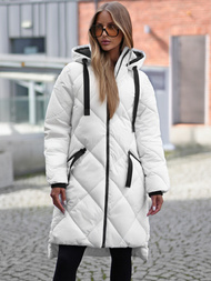 Geacă de femei alb OZONEE JS/5M3168/281Z