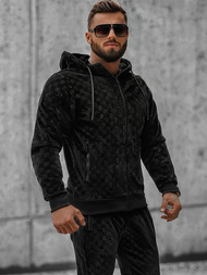 Trening catifea bărbați negru OZONEE O/3A133/A135