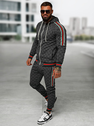 Compleu sport bărbaţi negru OZONEE O/FF5111AB