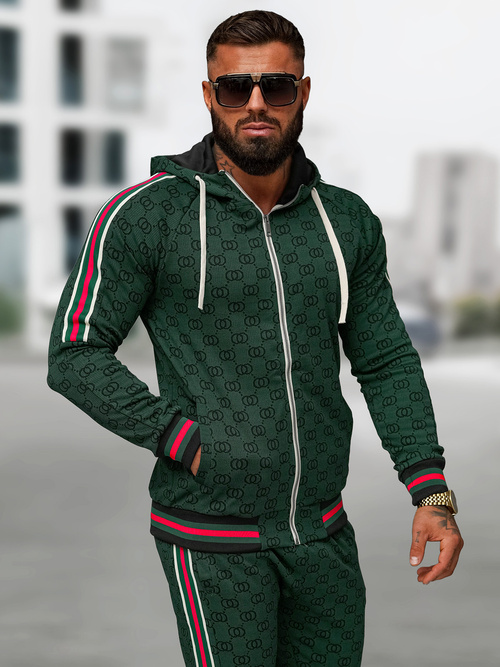 Compleu sport bărbaţi verde OZONEE O/FF5111AB