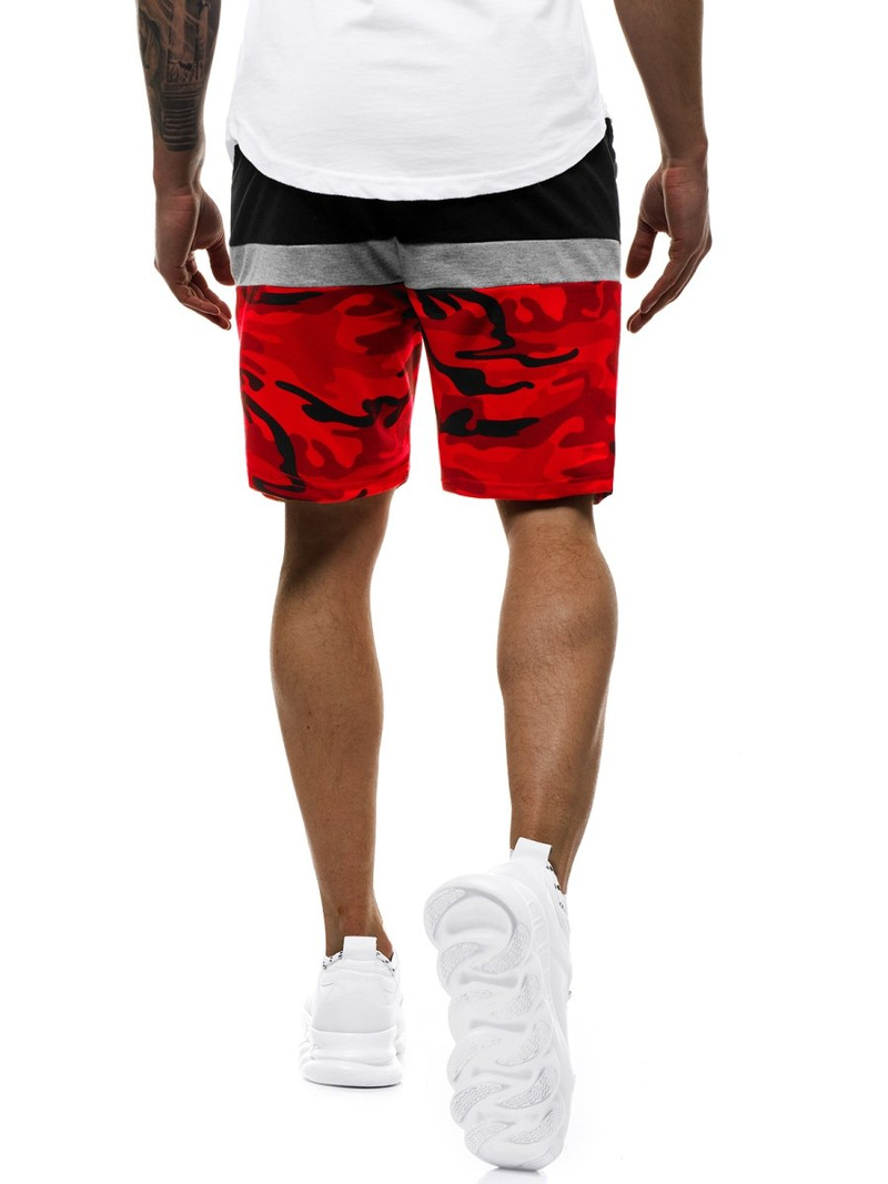 Pantaloni scurti bărbați rosii OZONEE JS/KK300157