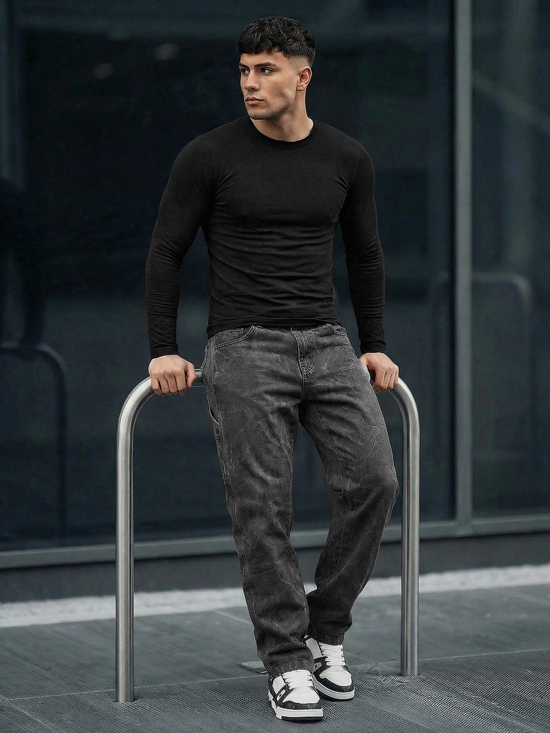 Blugi bărbaţi antracit OZONEE O/KK2828/5Z