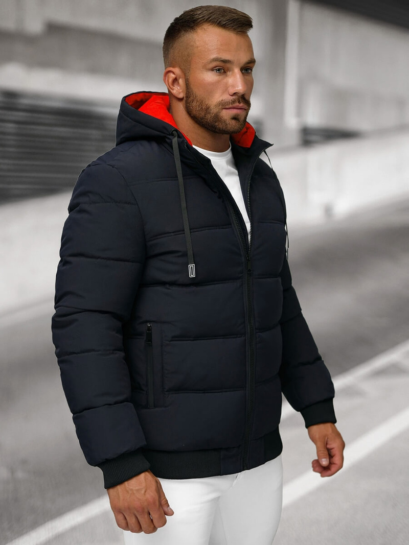 Geacă parka bărbați bleumarin OZONEE JS/31M5003Z