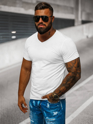 Tricou bărbați alb OZONEE JS/712007Z 