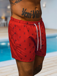 Pantaloni scurti de baie bărbați rosii OZONEE O/MTK3218