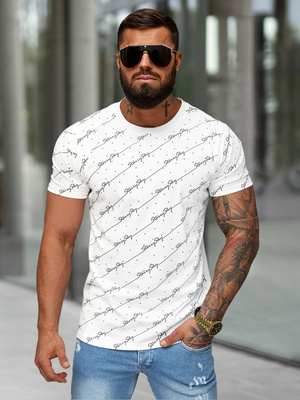 Tricou bărbați alb OZONEE O/QQ1323