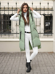 Vestă femei verde deschis OZONEE JS/M788/236Z