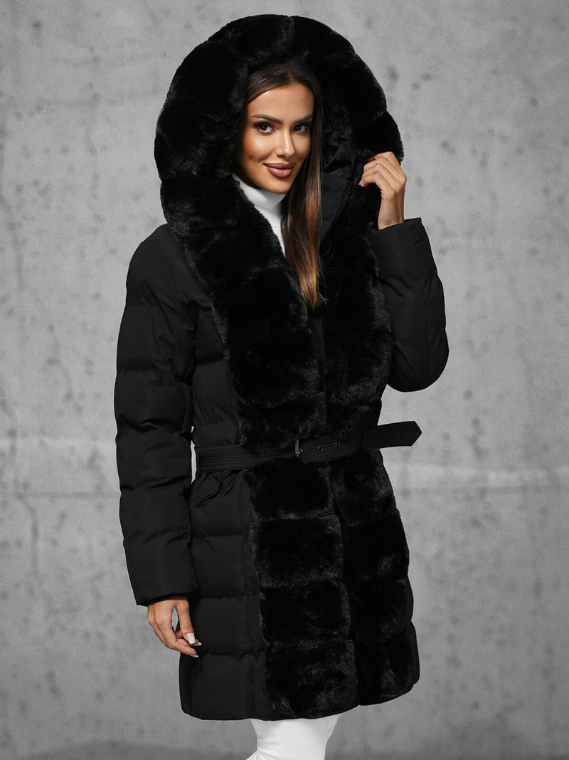 Geacă de femei neagra OZONEE JS/5M3158/392