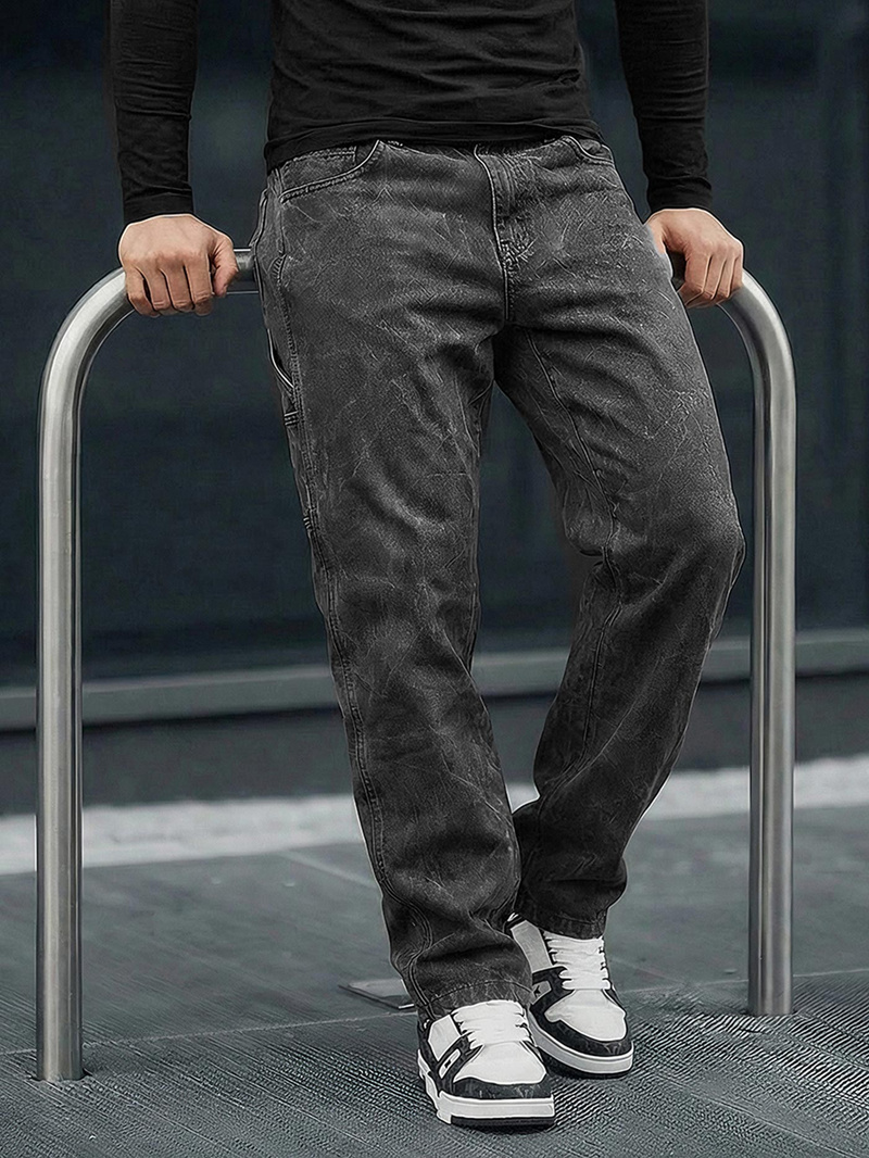 Blugi bărbaţi antracit OZONEE O/KK2828/5Z