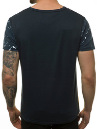 Tricou bărbați galben albastru marin OZONEE JS/SS11119