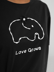 Tricou femei negri OZONEE JS/RJ77247