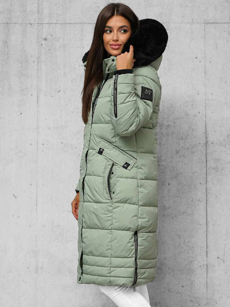 Geacă de femei verde-mentă OZONEE O/W377