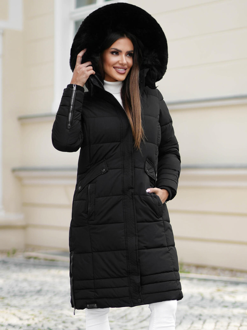 Geacă de femei neagra OZONEE O/W377Z