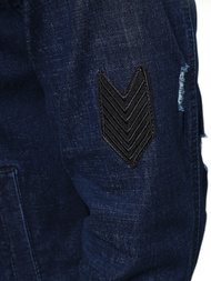 Jachetă de blugi bărbați albastru marin OZONEE NB/MJ509B