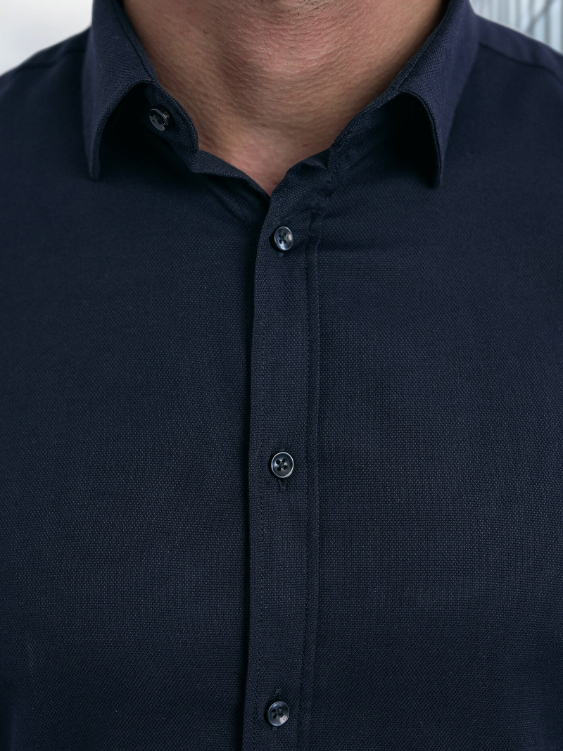 Cămașă bărbați albastru marin OZONEE V/V188