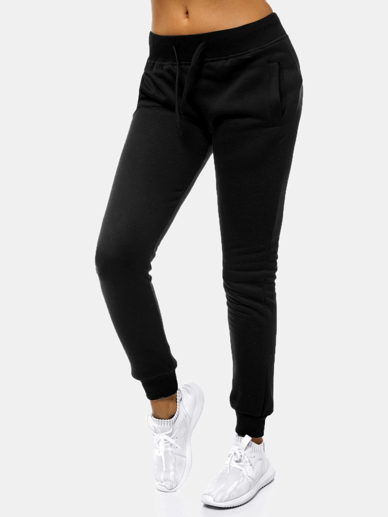 Pantaloni de training femei negri OZONEE JS/CK01