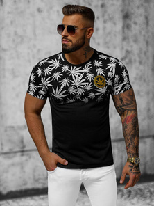 Tricou bărbați negru OZONEE O/T133/3