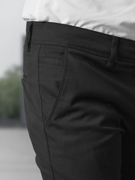 Pantaloni chino bărbaţi negri OZONEE V/6545