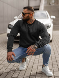 Hanorac bărbați negru OZONEE JS/8B1360/3