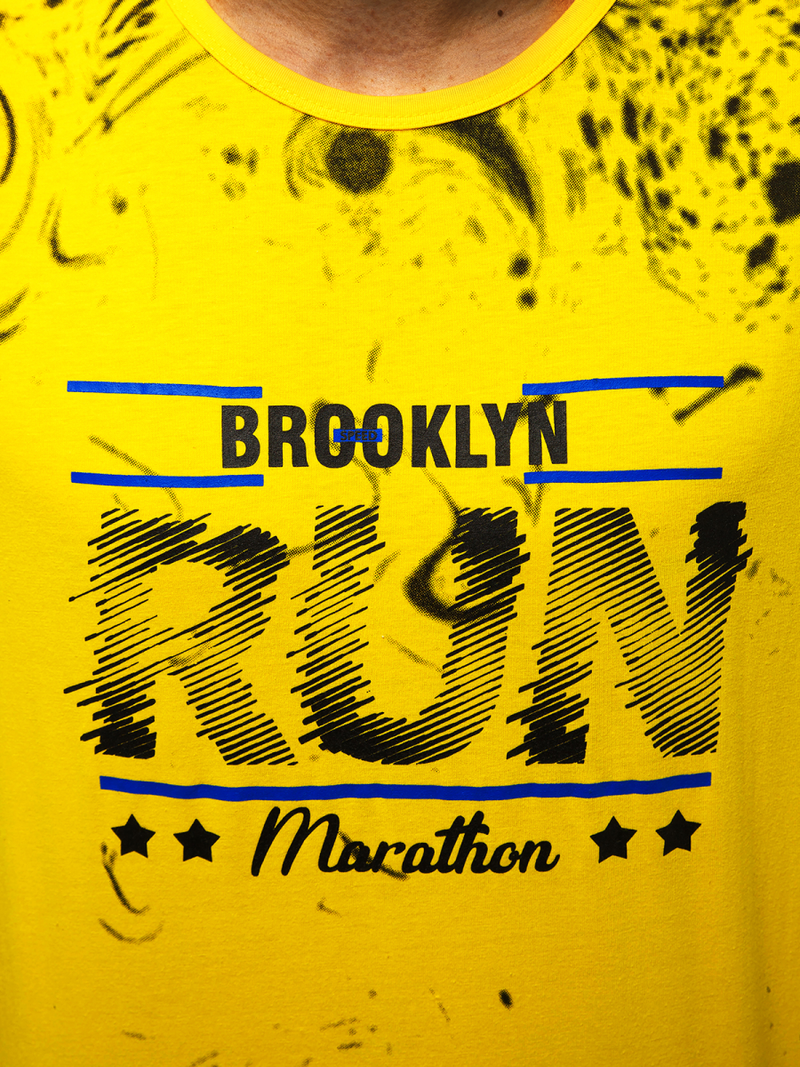 Maiou bărbați galben OZONEE JS/KS2075Z