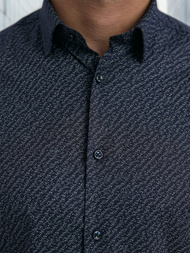 Cămașă bărbați albastru marin OZONEE V/V186