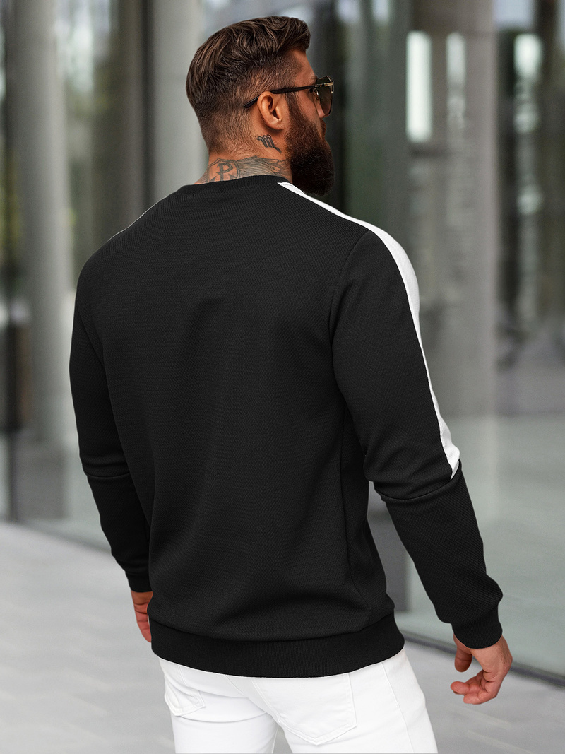 Hanorac bărbați negru OZONEE O/P2033Z