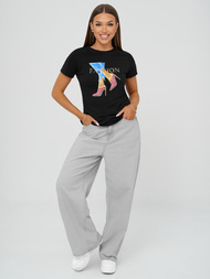 Tricou femei negri OZONEE JS/96T690/3