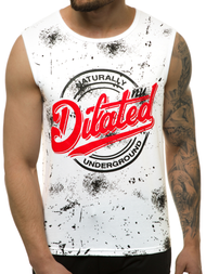 Maiou bărbați alb OZONEE JS/KS2086