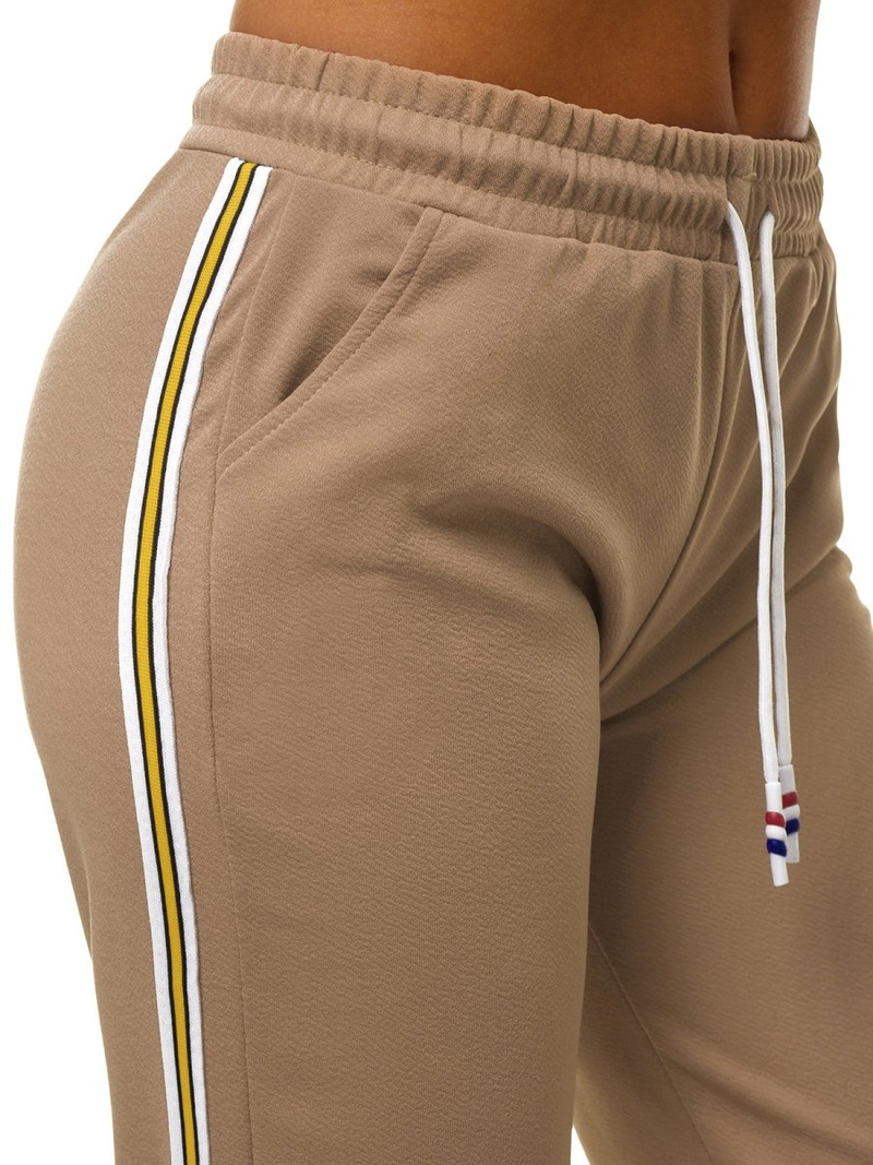 Pantaloni de training femei bej OZONEE JS/1020/B8