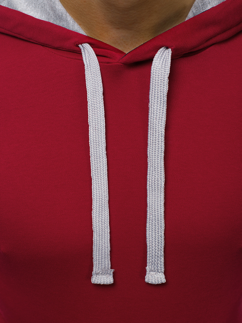 Tricou cu glugă bărbați bordo OZONEE O/1273Z