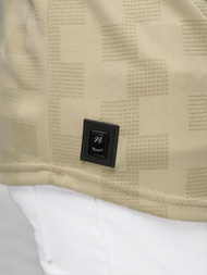 Tricou bărbați bej OZONEE O/QS11621