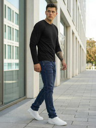 Blugi bărbaţi albaștri închis OZONEE DO/4048/2Z