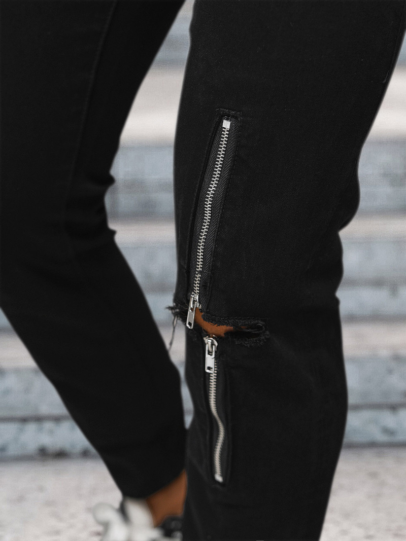 Blugi bărbaţi negri OZONEE NB/MP0087N