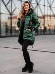 Geacă de femei verde OZONEE JS/5M3188/238Z