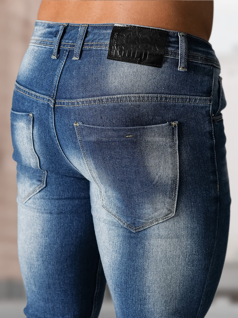 Blugi bărbaţi albaștri OZONEE NB/MP0199BCZ