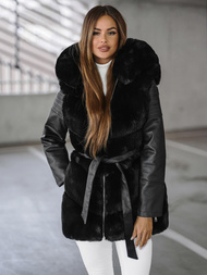 Geacă de femei neagra OZONEE JS/11Z8090Z