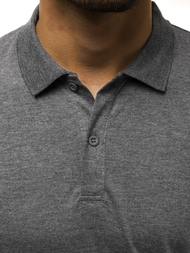 Tricou polo bărbați antracit OZONEE JS/GD01Z