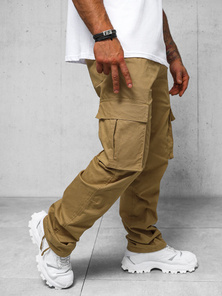 Pantaloni cargo relaxed bărbaţi camel OZONEE O/G3179Z