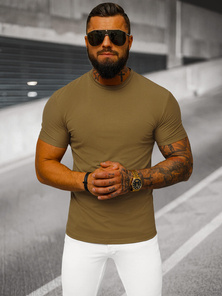 Tricou bărbați maro OZONEE NB/MT3001